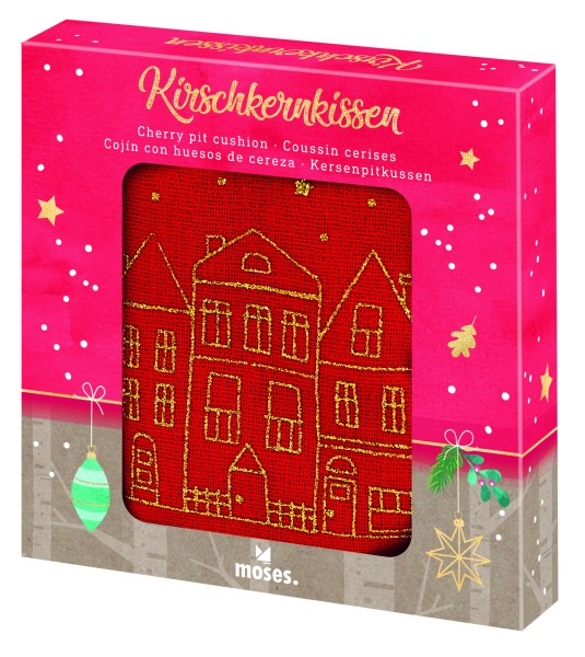 Kirschkernkissen Winterwunder Rot oder Beige