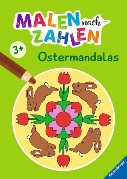 Malen nach Zahlen ab 3 Jahren - Ostermandalas