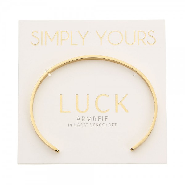 Armreif - Simply yours - LUCK (gold)