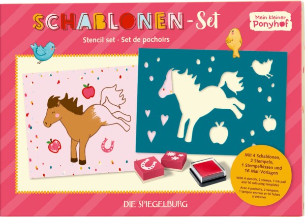 Schablonen-Set - Mein kleiner Ponyhof