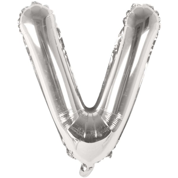 Folienballon V silber