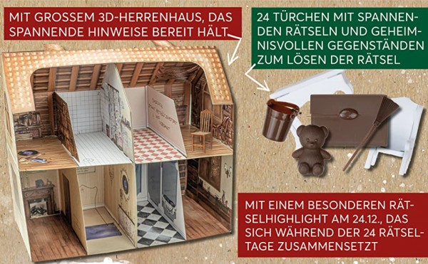 24 DAYS ESCAPE 3D-ADVENTSKALENDER – SHERLOCK HOLMES UND DAS ANWESEN MORIARTY