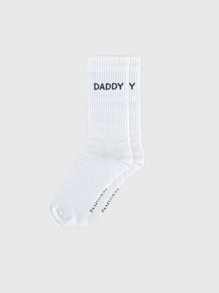 Socken DADDY - weiß (Größe 43-46)
