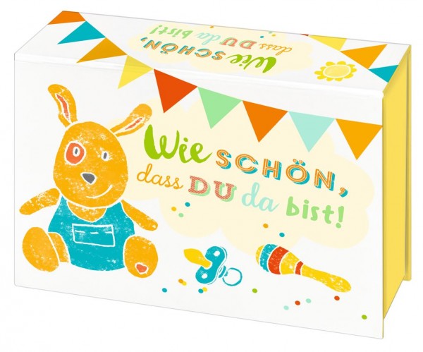 Wie schön, dass du da bist! - Geschenkbox & Meilensteinkarten zur Geburt
