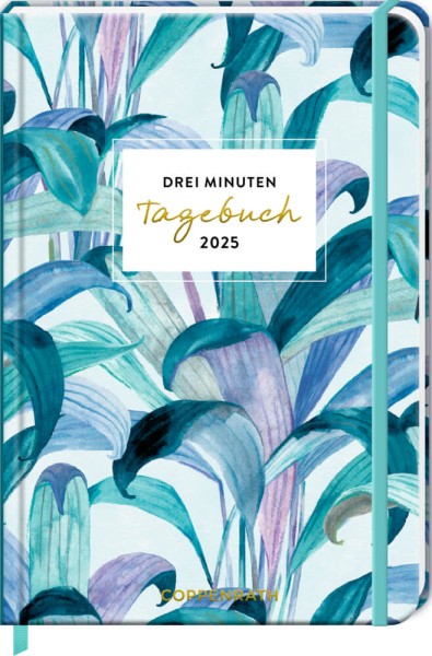 Großer Wochenkalender: 3 Min. Tagebuch 2025 - Palme türkis (All about blue)