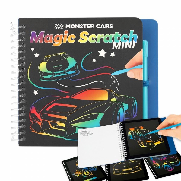 Mini Magic Scratch Book Monster Cars