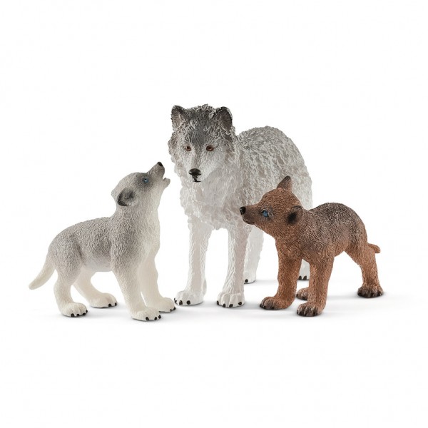 Schleich 42472 Wolfsmutter mit Welpen