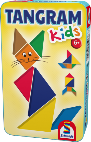 Tangram Kids, Bring-Mich-Mit-Spiel in Metalldose