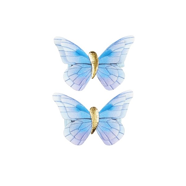 Haarspangen Florenz - Haarklammer 2er-Set Schmetterling, blau