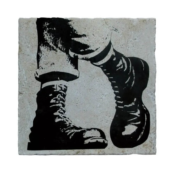 Fliese Banksy - Stiefel