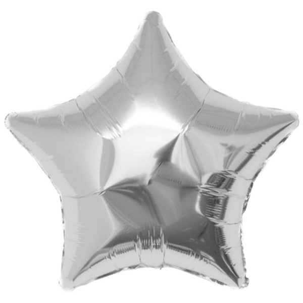 Folienballon Stern silber