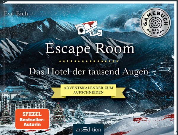 Eva Eich: Escape Room. Das Hotel der tausend Augen (Adventskalender zum Aufschneiden)
