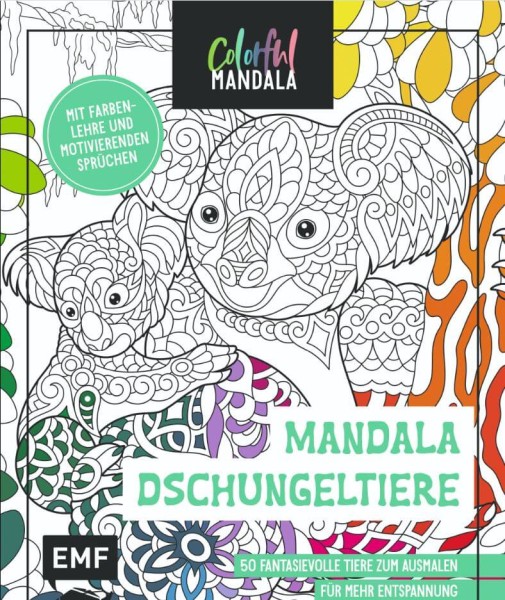 Colorful Mandala Dschungeltiere