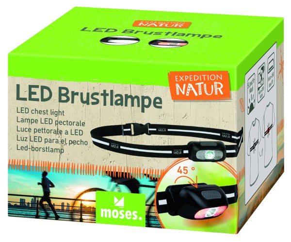 Expedition Natur LED Brustlampe USB wiederaufladbar