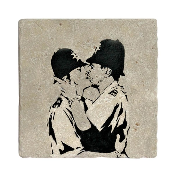 Fliese Banksy - Kissing Guards
