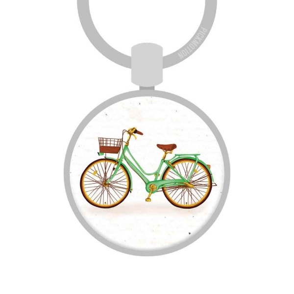 Schlüsselanhänger Grünes Fahrrad