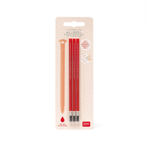 Ersatzmine für löschbaren Gelstift (3x rot)