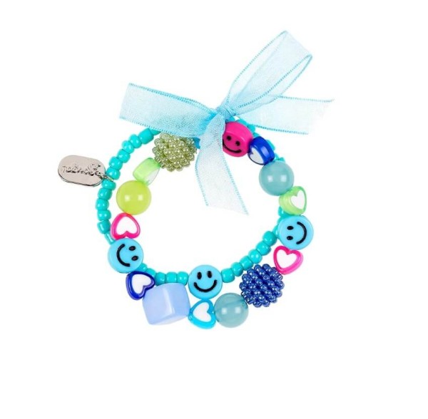 Armband Charlena Smiley blau