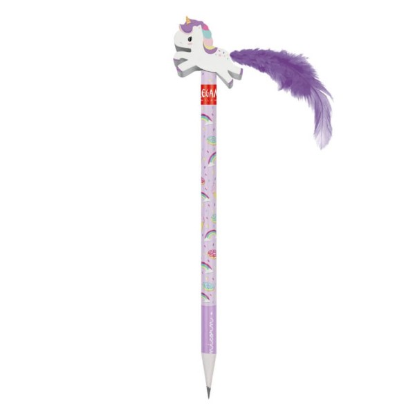 Bleistift mit Radiergummi - Unicorn