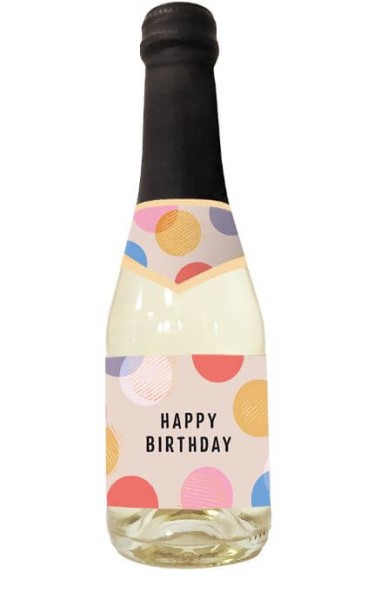Beerenperlwein-Flasche 0,2l Happy Birthday