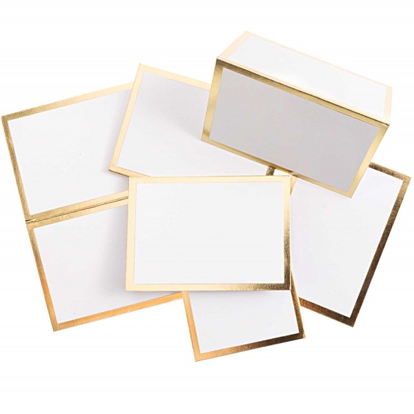 Tischkarten gold