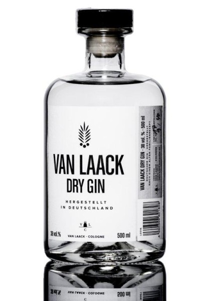 VAN LAACK 'DRY GIN' 0.5L, 38% VOL.