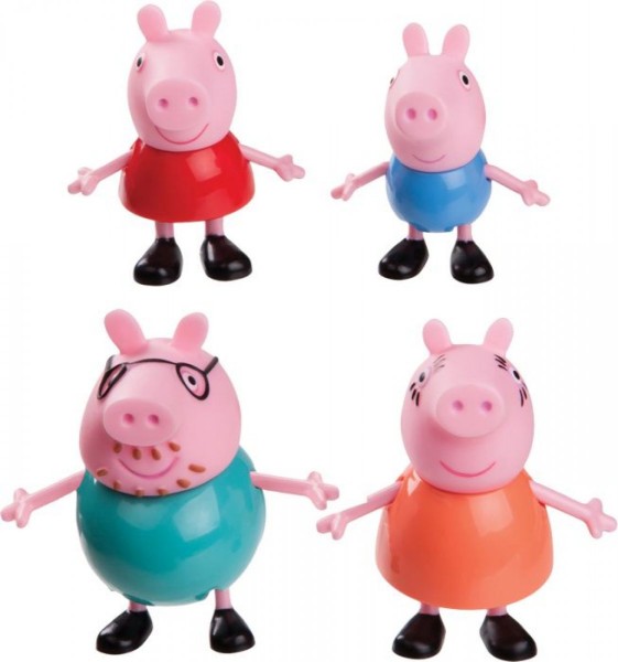 Peppa Pig 4er-Spielfigurenset, beweglich