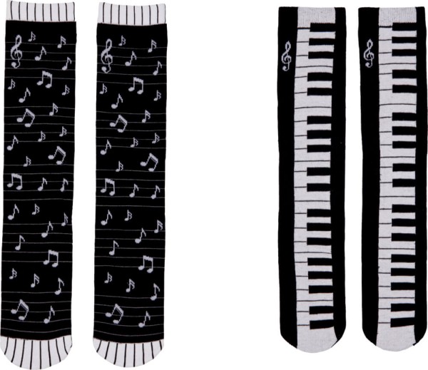 Socken - All about music (one size/Gr.38-43), sort.