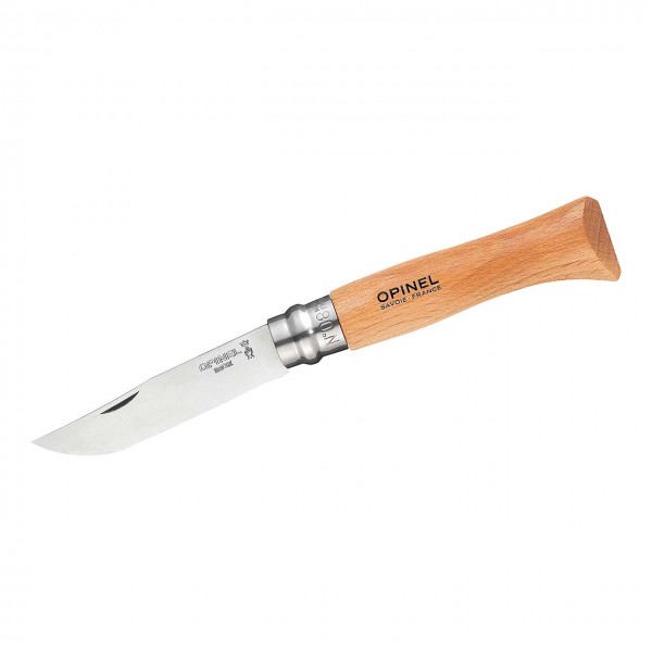 Opinel Taschenmesser No 08, Buche, rostfrei