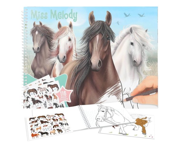Miss Melody Pferde Malbuch