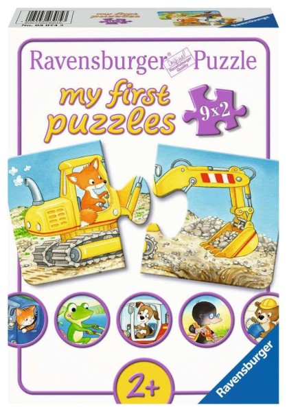 Ravensburger Kinderpuzzle - Tierische Baustelle