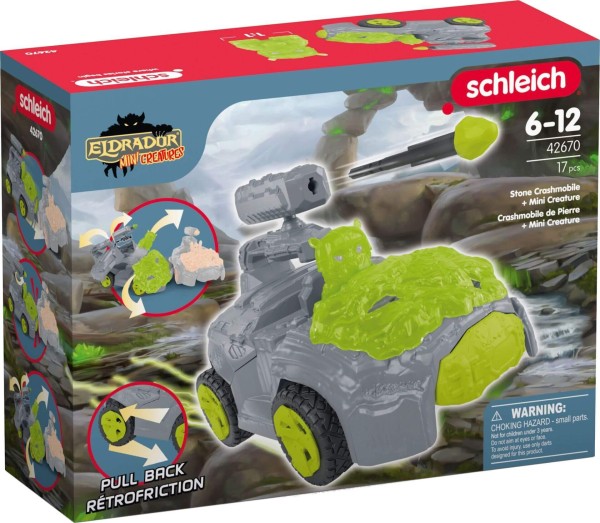 schleich® ELDRADOR CREATURES 42670 Stein-Crashmobil mit Mini Creature