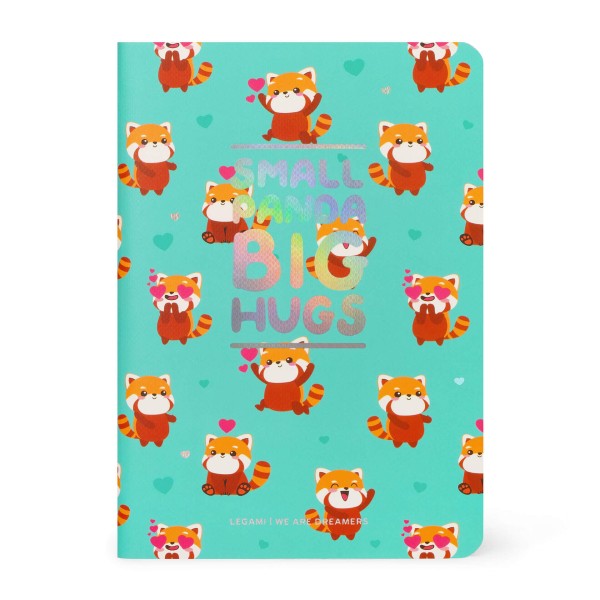 Liniertes Notizbuch - Small - A6-Format Red Panda