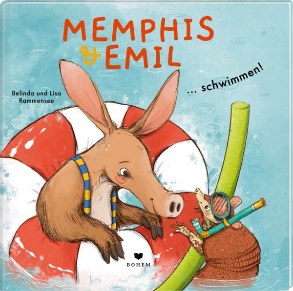 Belinda & Lisa Rammensee: Memphis & Emil ... schwimmen!