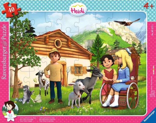 Clara besucht Heidi in den Bergen Puzzle