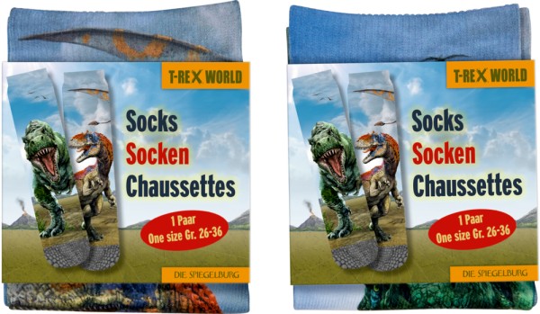 Socken, one size (Gr. 26-36) - T-Rex World