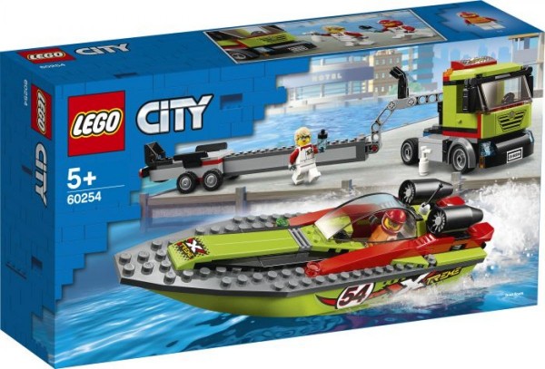 LEGO® City 60254 Rennboot-Transporter