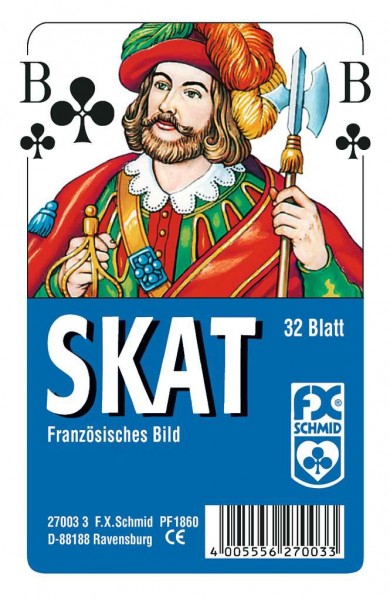 Klassisches Skatspiel, Französisches Bild - Skat