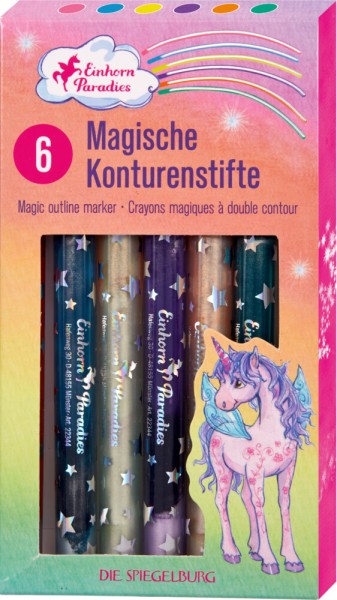 Magische Konturenstifte - Einhorn-Paradies