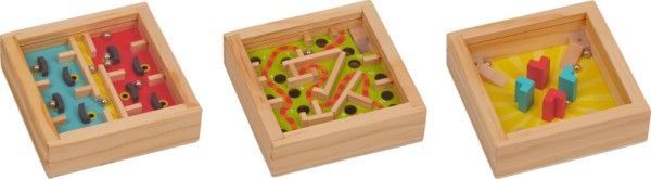 Holz-Geduldsspiel - Bunte Geschenke (einzeln)