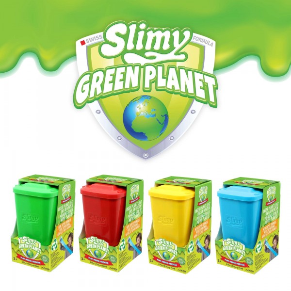 Slimy® Green Planet 250ml in biologisch abbaubarer Mülltonne