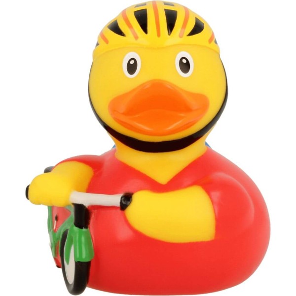 Badeente Radfahrer