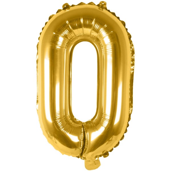 Folienballon 0 gold