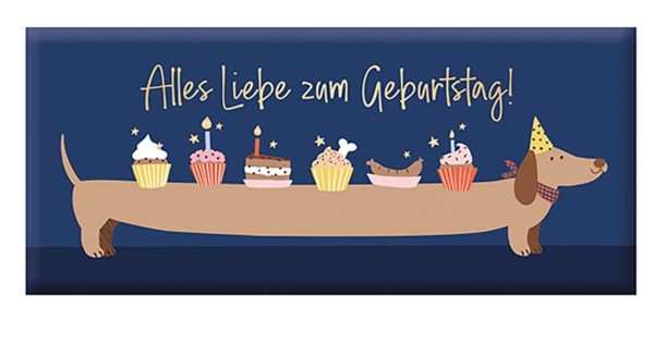 Schoko 30g Alles Liebe zum Geburtstag! Goldveredelung