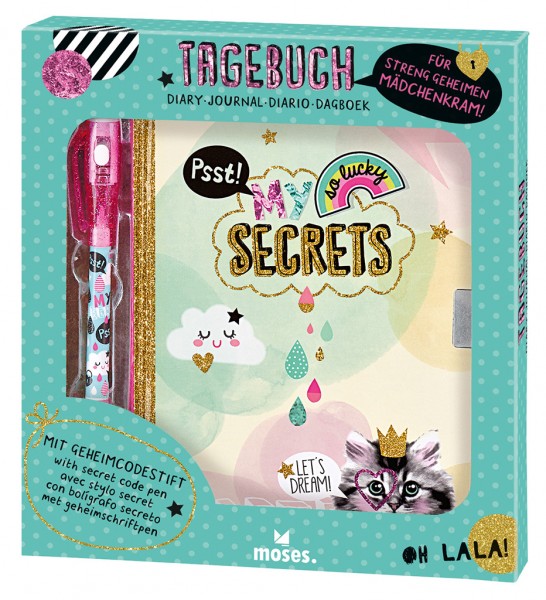 Tagebuch My Secrets mit Geheimcodestift