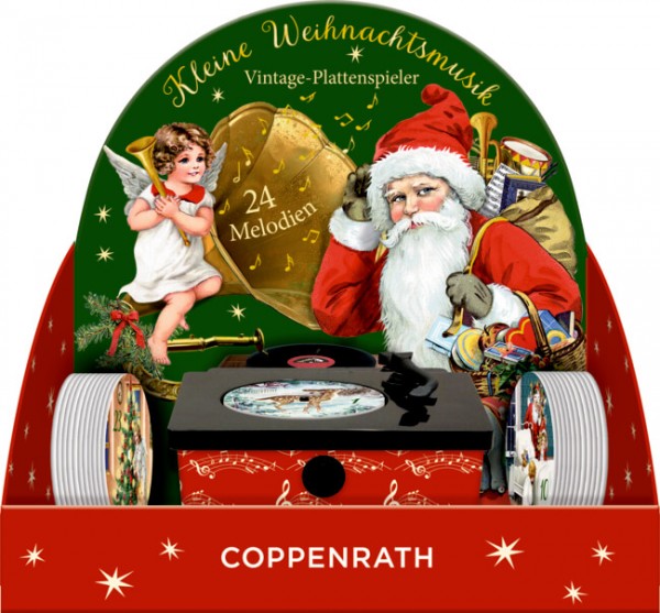 Kleine Weihnachtsmusik Vintage-Plattenspieler Sound-Adventskalender