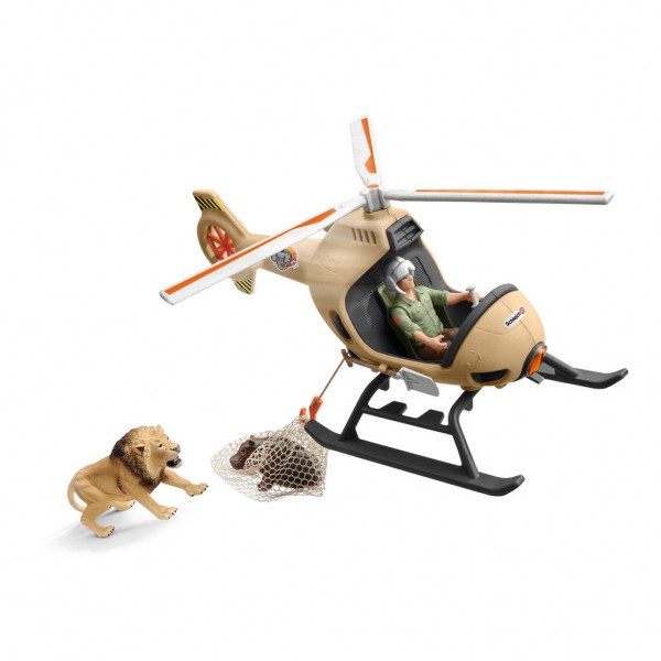 Schleich Wild Life 42476 Helikopter Tierrettung