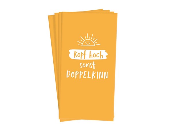 Papiertaschentücher Kopf hoch...