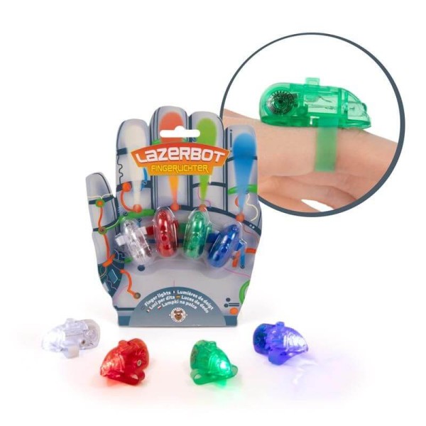 LAZERBOT FINGERLICHTER 4ER-SET