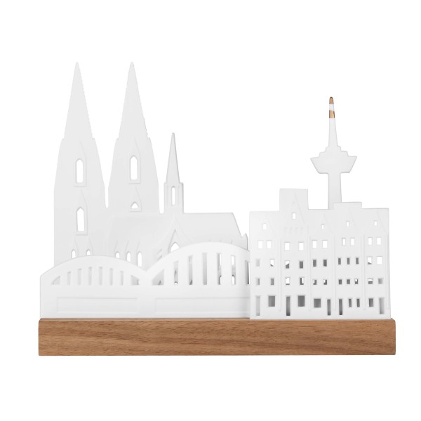 Lichtobjekt Stadtsilhouette Köln